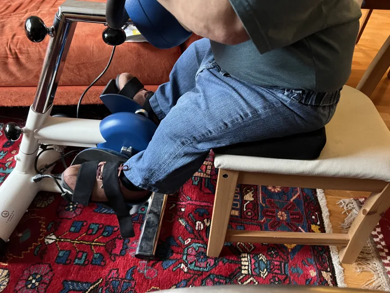 Training am Hometrainer mit Unterstützung von Persönlicher Assistenz Training am Hometrainer mit Unterstützung von Persönlicher Assistenz