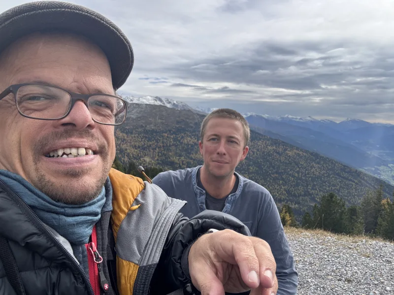 Assistent Felix beim Aufstieg auf den Patscherkofel Assistent Felix beim Aufstieg auf den Patscherkofel