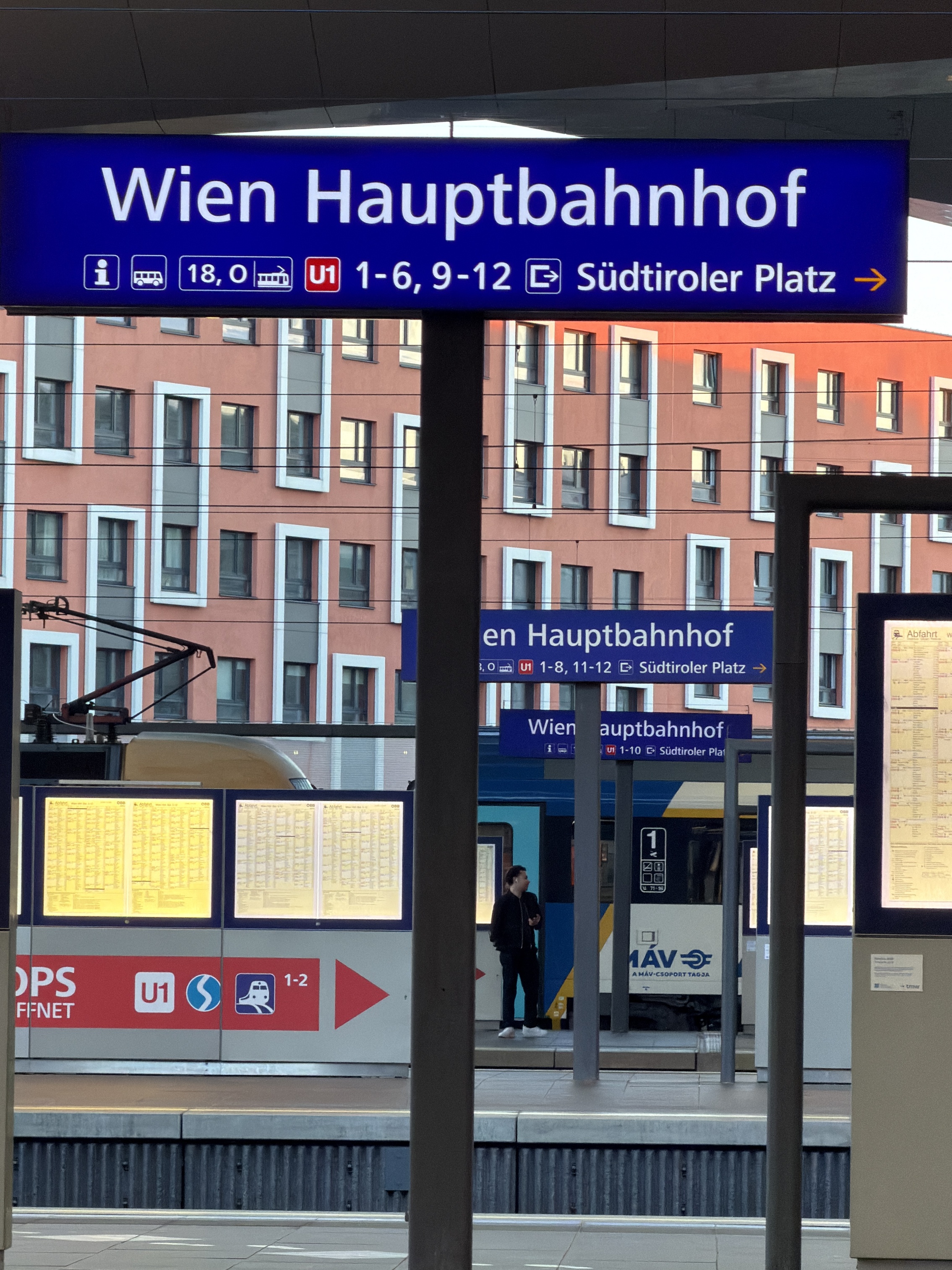 Bahnsteig Wiener Hauptbahnhof