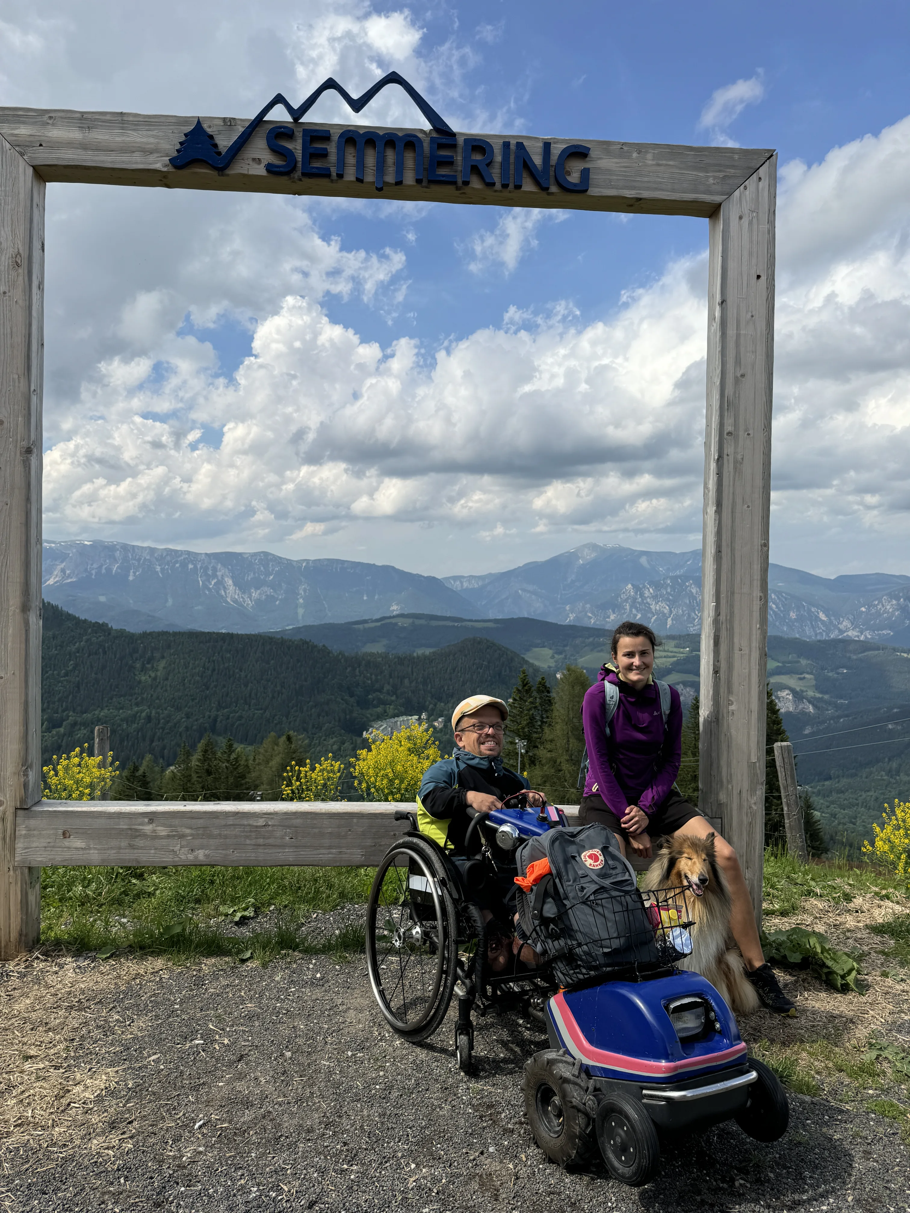 Wanderung mit Persönlicher Assistenz in den Alpen am Semmering