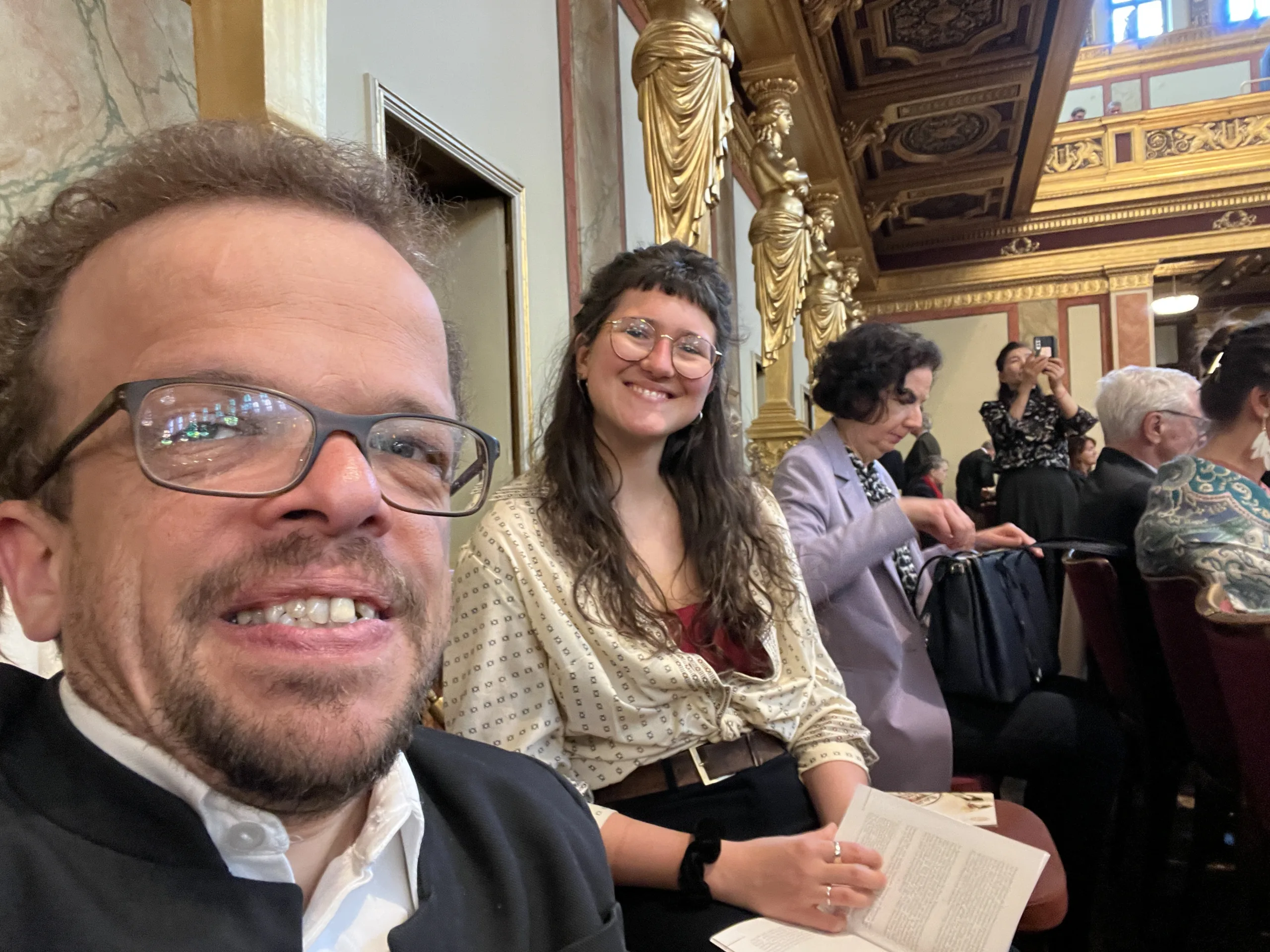 Konzertbesuch im Goldenen Saal vom Musikverein bei den Wiener Philharmonikern und Bruckner